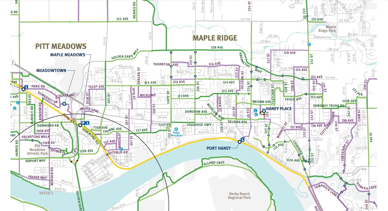 Maple Ridge bike map