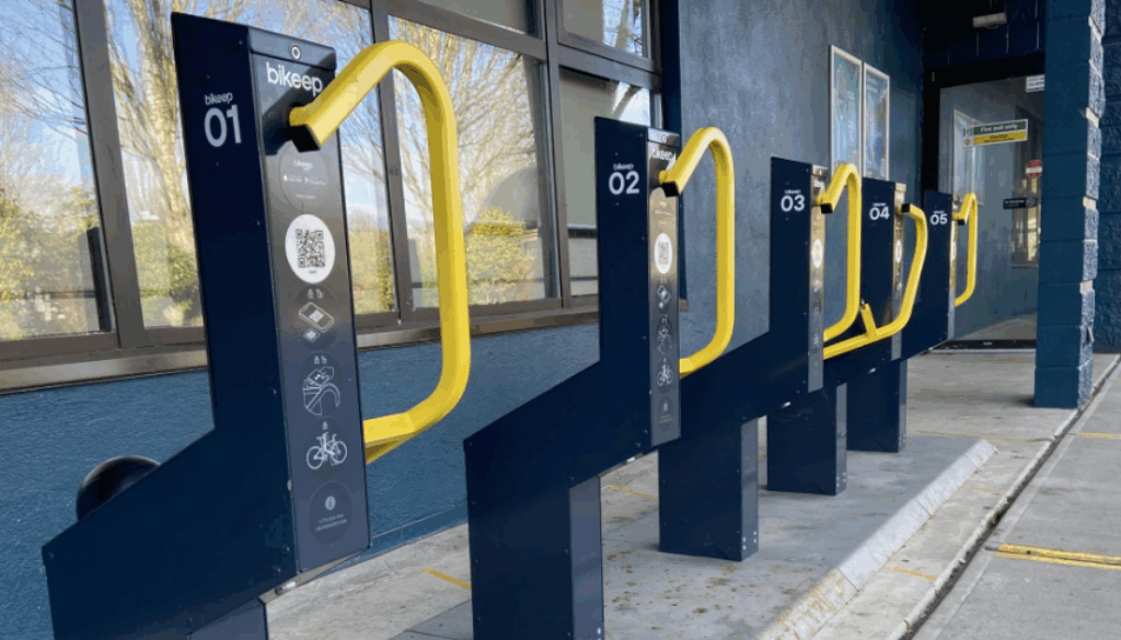 Bikeep bike racks at Leisure Center
