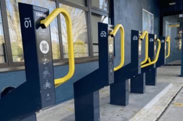 Bikeep bike racks at Leisure Center