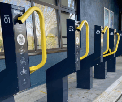 Bikeep bike racks at Leisure Center