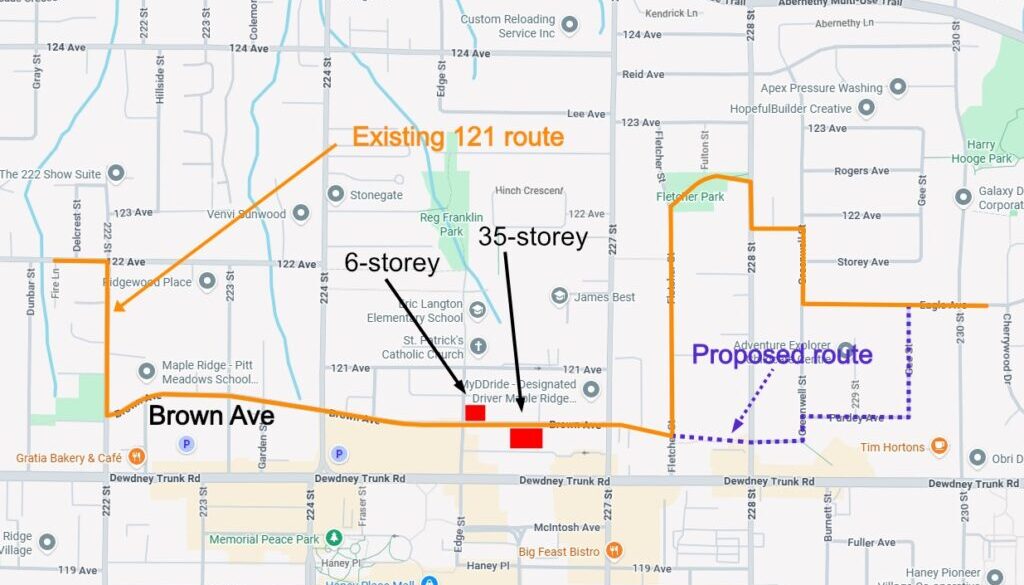 Brown Ave downtown Maple Ridge