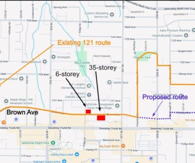 Brown Ave downtown Maple Ridge