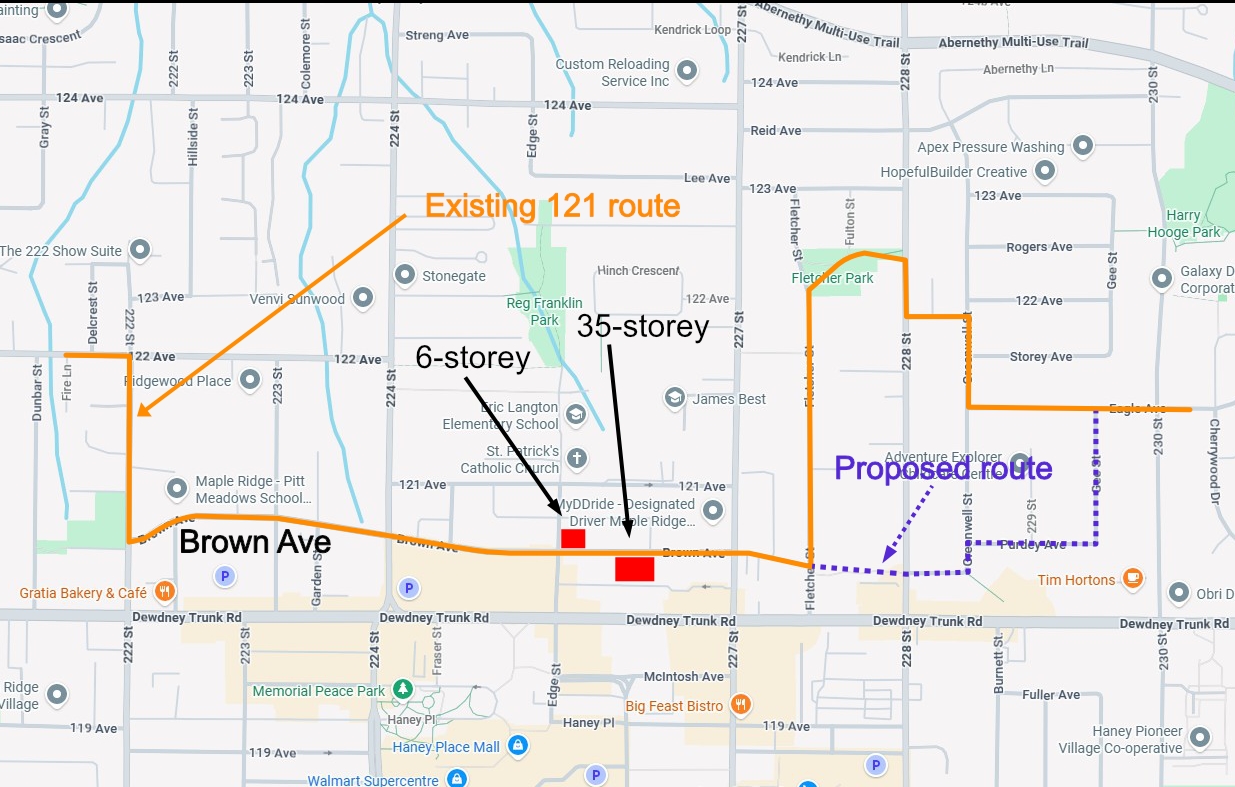 Brown Ave downtown Maple Ridge